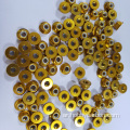 M5 Gold Aluminium Flange Senrated Nuts for Props